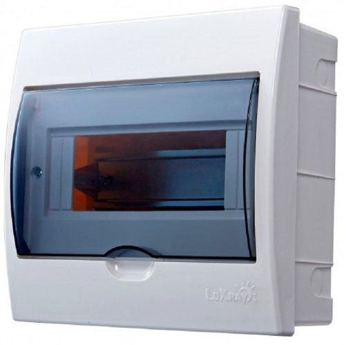 Бокс пластиковый Lezard Luxray ЩРВ-П-8 (200x184x95мм) IP41 прозрачная дверь картинка 